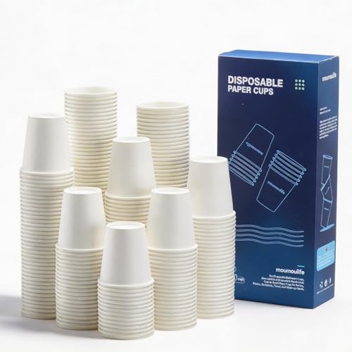 Disposable Paper Coffee Cups 3 oz 1000 Count (White - 3 oz)