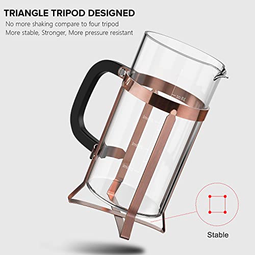 French Press Coffee Maker (Copper / 21oz)