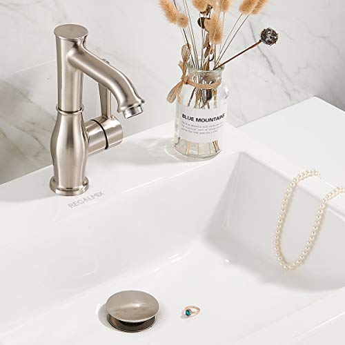 Bathroom Sink Drain (Without Overflow / Brushed Nickel)