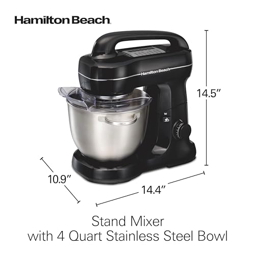 4 Qt Electric Stand Mixer With 7 Speeds (Black / 4 Quarts)