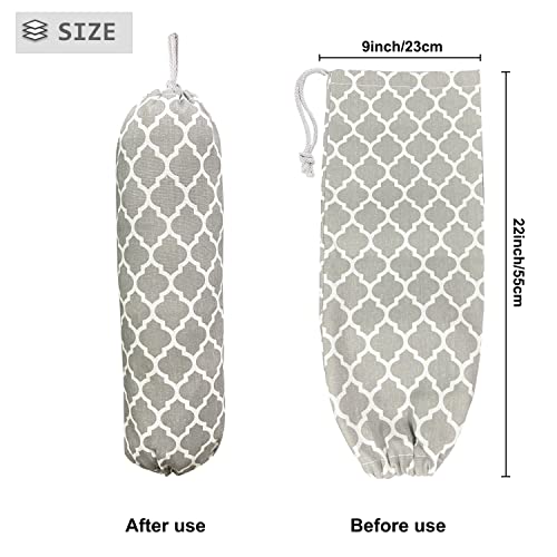 Wall Mount Plastic Bag Organizer (Grey Lantern)