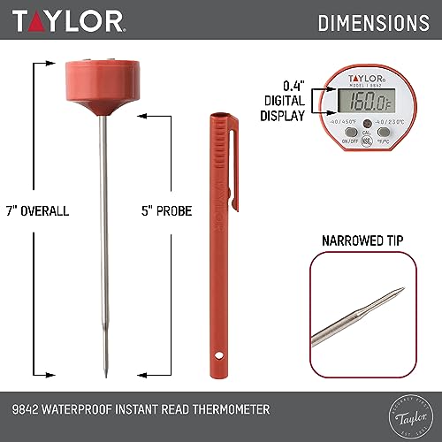 Waterproof Digital Instant Read Thermometer For Cooking