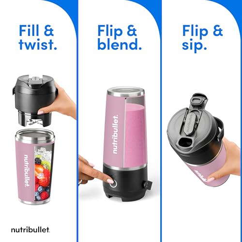Flip Portable Blender with Insulated Cup (20 oz / Lavender)