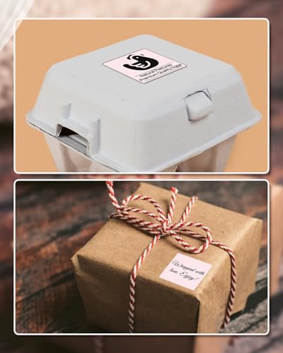 2"x2" Pink Square Thermal Labels