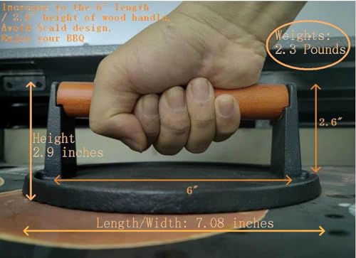 Burger Press 7.08" Round & 8.3”X4.3”Rectangle Heavy (Round & Rectangle)