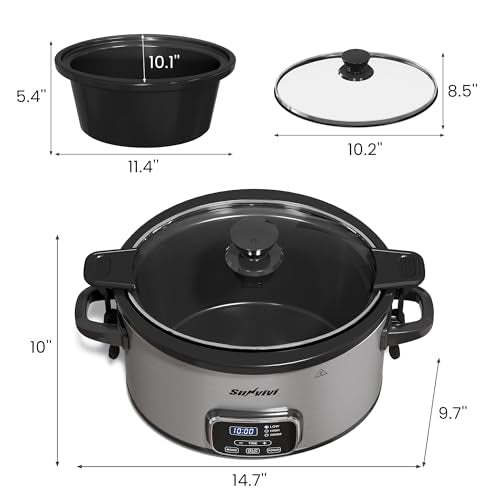 4QT Slow Cooker (4 Quarts / Grey)