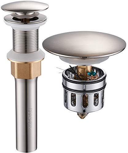 Bathroom Sink Drain (Without Overflow / Brushed Nickel)
