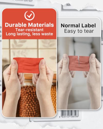 4x2 Inch Thermal Labels (4"x2" / Red)