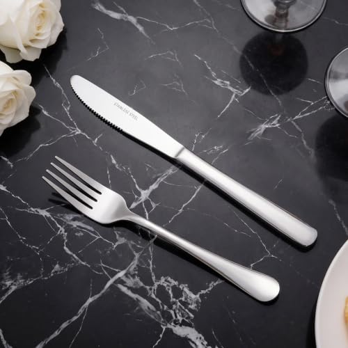 72 Pieces Stainless Steel forks and knives Dinner Flatware Set (72PCS Dinner Forks+ Dinner Knife)