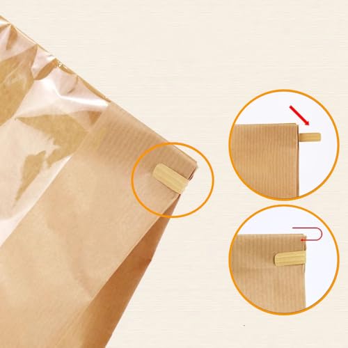 Bread Bags Paper 13 x 8.3 x 3.5 inch for Homemade Bakery (13 x 8.3 x 3.5-inch)