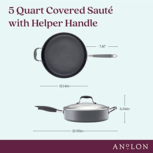 Advanced Home Nonstick Saute Pan (Moonstone / 5 Quart)