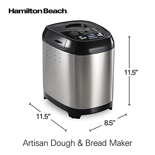 Digital Electric Bread Maker Machine Artisan and Gluten (Black and Stainless Steel, New for 2023)