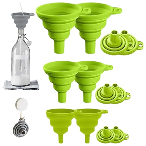 Kitchen Funnel Set (Green / 2Set 11+14+20g)
