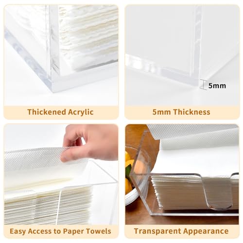 2 Pack Acrylic Paper Towel Holder (2 Count)