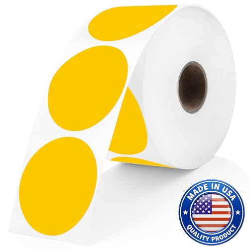 Yellow Thermal Labels (Yellow / 735 Stickers)