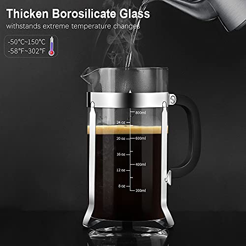 French Press 34oz (Silver / 34oz)