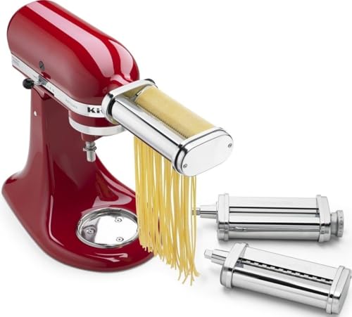 KSMPRA 3 pc Pasta Roller (3-Piece Set / Pasta Roller & Cutter)