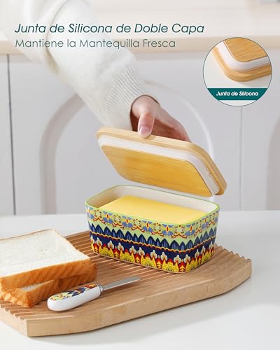 KRVI Butter Dish with Lid (Gypsy Meadow)