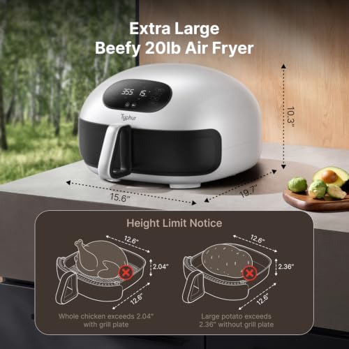 Dome 2 Large AI Smart Air Fryer (Pearl / Dome air fryer)