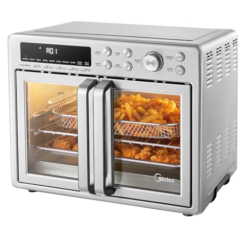 Flexify Classic French Door Toaster Oven Air Fryer Combo (26.4 QT / Stainless steel)