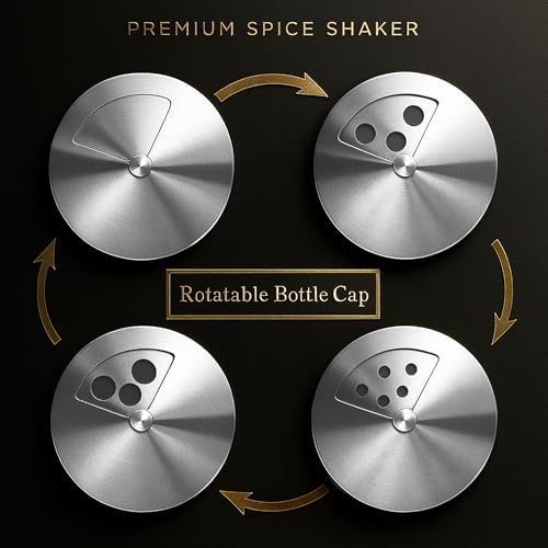 4 Piece Salt and Pepper Shakers Set (Black)