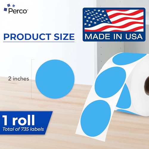 Dark Blue Thermal Labels (Dark Blue / 735 Stickers)