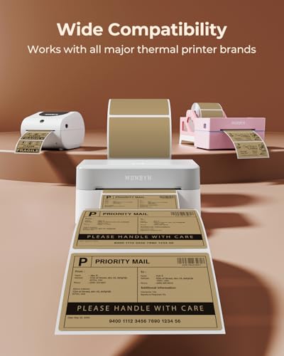 4x3 Thermal Labels (Brown / 4x3")