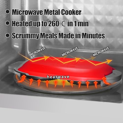 Quick Heat Microwave Egg Cooker (Red)