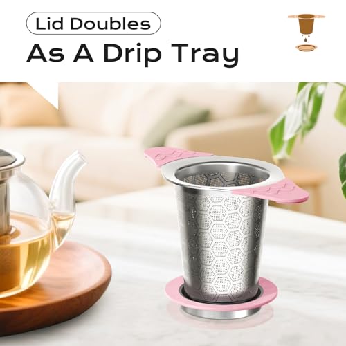 Tea Infuser for Loose Leaf Tea (4 Pack - Colorful)