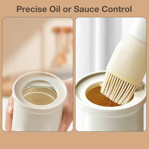 Oil Dispenser with Brush (05_2Pcs Black&White)