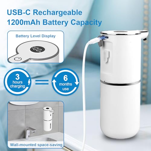 Automatic Liquid Soap Dispenser Touchless (White / Liquid)