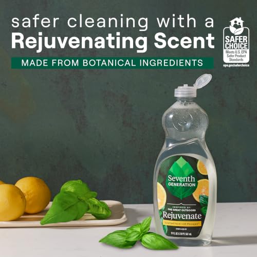 Hand Dish Liquid Yuzu Basil Rejuvenating 19 fl oz (19 Fl Oz (Pack of 1))