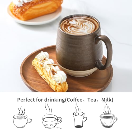Large Ceramic Coffee Mug (Brown)