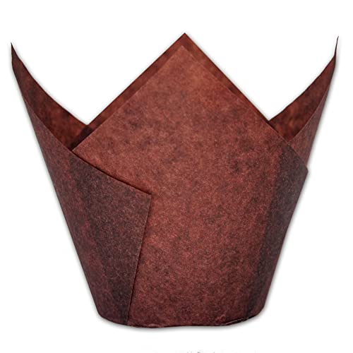 Jumbo Extra Large size Brown Tulip Baking Cups 2 (Jumbo Brown)