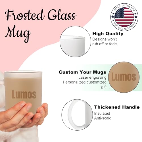 Personalized Coffee Mug (Custom Text / Frosted Mug)
