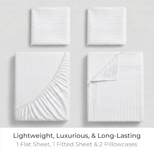 Iconic 4 Piece (2102 Striped – White / King)
