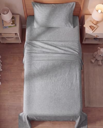 Twin Size 3 Piece Sheet Set (40 - Heathered Grey / Twin)