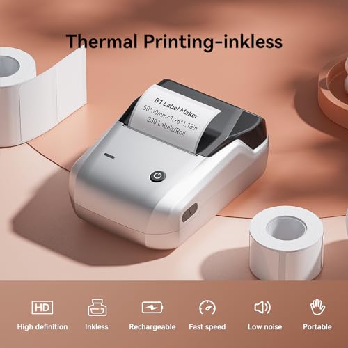 B1 Label Maker Machine with Tape for Home and School
