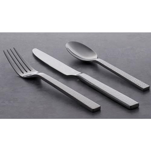 Chefs Table Hammered 45 Piece Everyday Flatware Set (Service for 8 / 45-Piece Flatware Set)