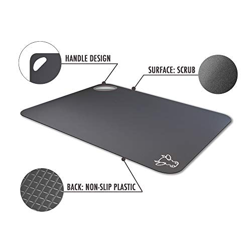 Plastic Cutting Boards with Food Icons (Gray)