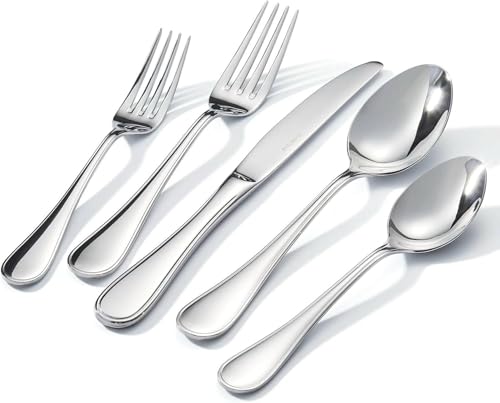 18 10 Stainless Steel Silverware Set for 6 (Silver / 30-Piece)
