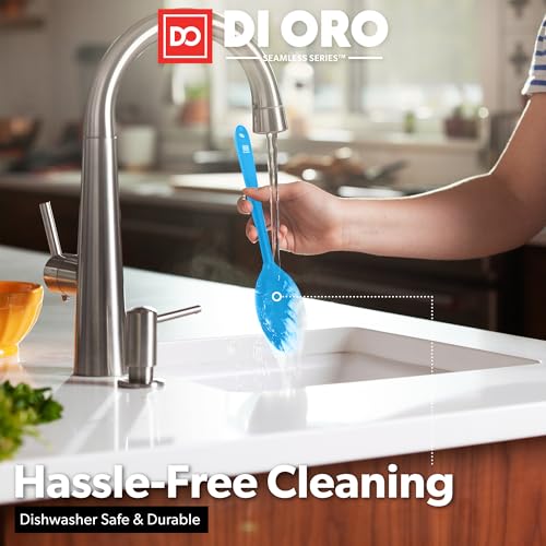 DI ORO Silicone Cooking Spoons (Blue)