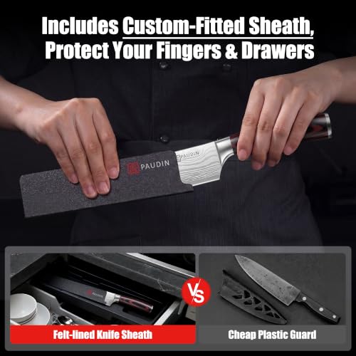 Chef Knife 8 Inch High Carbon Stainless Steel Sharp Kitchen Knife with Ergonomic Handle