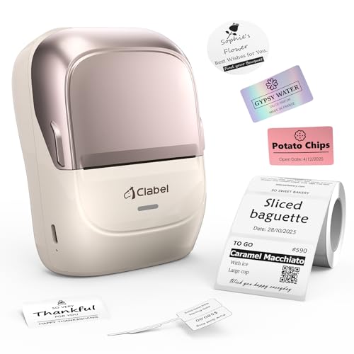 Label Maker Machine with Tape (221B-Pink Gold)