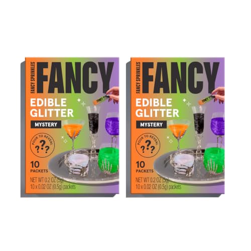 Halloween Mystery Colors Edible Glitter Packets 2 Pack (2 Pack / Halloween Mystery Colors)