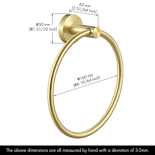 Brushed Gold Towel Ring (Brushed Gold)