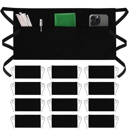 Server Aprons with 3 Pockets (12 Count)
