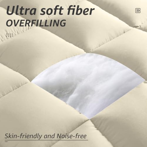 All Season Twin Size Bed Comforter (Beige / Twin（64*88）)