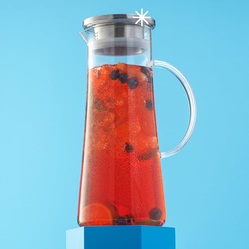 Glass Pitcher with Lid (50 Ounces)