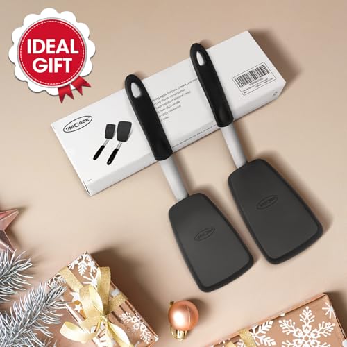 2 Piece Silicone Spatula Turner Set for Everyday Cooking (2 Pack)
